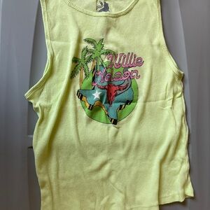 Yellow Graphic Tank Top